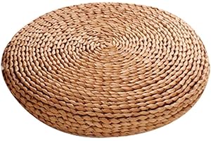 EASY-TOPBUY Cuscino Zafu per la meditazione, in paglia, in stile di tatami giapponese, imbottito di ovatta di seta, Kugelsimse, 30*30
