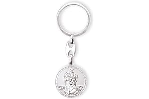 Fritz Cox Schlüsselanhänger Christophorus silber