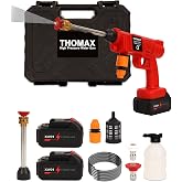 THOMAX Şarjlı Ve Y&uuml;ksek Basın&ccedil;lı Oto Yıkama Makinesi Ve Sulama Tabancası Bah&ccedil;e Yıkama Makinesi