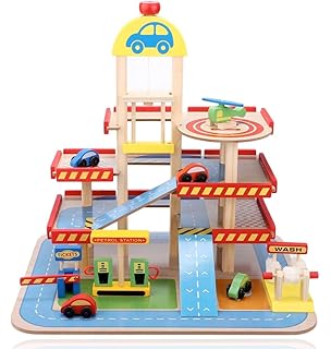 early learning wooden garage