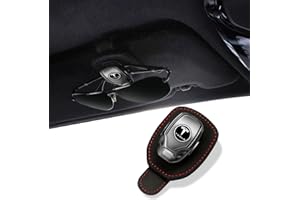 XIANGPICHI Car Glasses Holder Sunglasses Hanger for Car Sun Visor Leather Sunglasses Holder Clip Auto Eyeglasses Mount Ticket Card Clip (fit Tesla)
