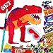 Produktbild Dino-Pinata mit Süßigkeiten, Pinatakeule +Augenmaske im Set f. Dinosaurier-Party