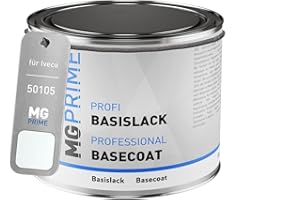 MG PRIME Vernice per auto Barattolo pronto all’uso per Iveco 50105/194 Bianco/Weiss Vernice di base 0,5 litri 500ml