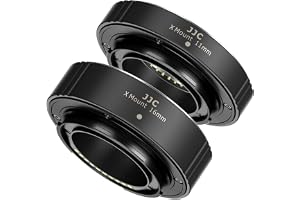JJC Autofocus AF TTL förlängningsrör Makroring 11 mm 16 mm set för Fujifilm Fuji X-H2S X-Pro3 X-A7 X-A5 X-T30 X-T3 X-T100 X-H
