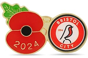 THE ROYAL BRITISH LEGION Bristol City Poppy Football Pin 2024