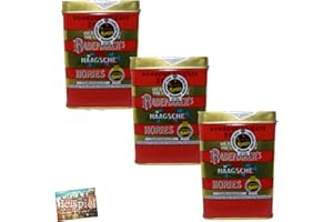 Rademakers Hopjes Lot de 3 bonbons à café hollandais I 200 g I dans une jolie boîte cadeau I Bonbons au café au caramel des Pays-Bas I Bonbons I Coffee Candy I Cafie I Holland-Box by Vriens