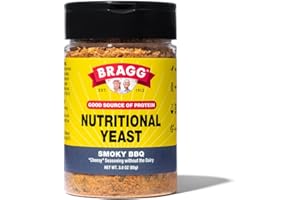 Bragg Premium Nutritional Yeast Seasoning - Vegan, Gluten Free – Good Source of Protein & Vitamins – Nutritious Savory Parmesan Cheese Substitute (Smoky BBQ, 3.0 Ounce (Pack of 1))