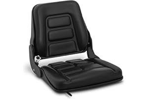 hillvert Sedile Trattore Seggiolino per Muletto HT-RUNDLE-5 (48,5 x 54,5 cm, Regolabile, 300 kg)