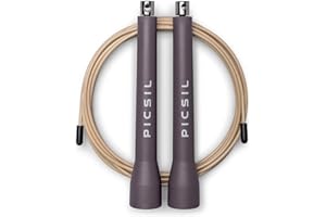 PICSIL - Professional Crosstraining Rope | Double Bearings for Increased Speed | Adjustable and Ergonomic | Ideal for Fitness, Boxing, MMA | Unisex Jump Rope | ABS Material