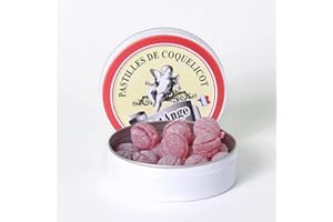 Pastilles Saint-Ange | Bonbons Traditionnels 100% Français (Coquelicot)