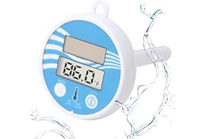 TNSLAND Poolthermometer Schwimmend Pool Thermometer Badewanne, Digital Badethermometer Erwachsene Wasserthermometer, Thermometer Pool für Innen- und Außenpools, Whirlpools, Aquarien, Teiche