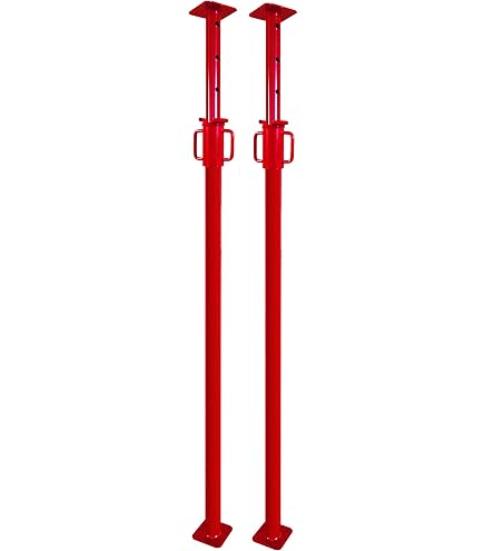 GBM Baustütze „Italia“ – 1,1–1,8 M Verstellbar, 1600 Kg Traglast, Mit Sicherheitshaken, Tauchlackiert, Für Decken- & Bodenabstützung