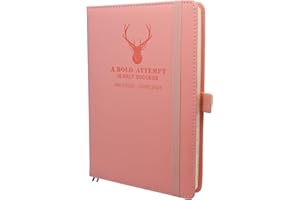 HOLDERZWU Academic Diary 2023-2024,Daily Diary 2023-2024 from July 2023 to June 2024,HardCover,A5 Day to Page Diary Planner with Pen Loop,Bookmarks,Monthly Stickers,Inner Pocket,14 x 21.5cm (Pink)