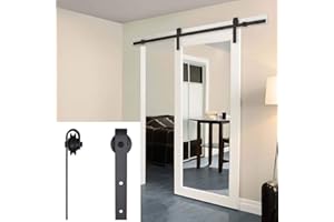 YJIIJY Set di Accessori per Porte Scorrevoli, Kit di ferramenta per Porta Scorrevole, Guida per Pavimento della Porta, Liscio, Silenzioso, Robusto (300 cm, Fiore di prugna)