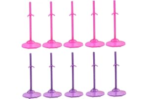 Lipfer Plastic Stand 10pcs Dolls Mini Soporte De Soporte De Soporte Rack De Soporte De Cintura para 1/6 Barbies Dolls Accesorios De Maniquí