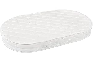 ‎WALDIN Waldin Kokosmatratze groß, für großes OWAL Babybett 7in1, Matratze für Kinderbett