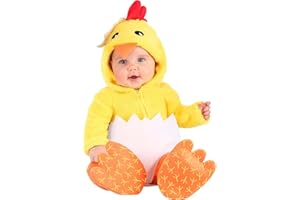 GENERIC Costumi Carnevale Neonati Completo di Pulcino Tutina Pagliacetto Bambino Neonata Unisex Costume di Prestazioni Pulcino Bimbo Tutina Tutine Neonato Invernali Body Carnevale Natale Halloween Cosplay