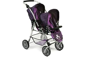 Bayer Chic 2000-Poussette Tandem Twinny, 691 25, Prune, 63 x 43 x 77 cm