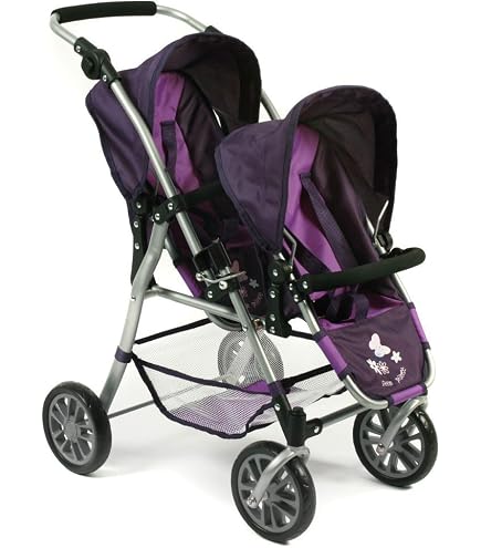 Bayer Chic 2000 689 25 Buggy Tandem Vario Violet - Poussette Double Moderne Avec Sièges Réglables Face à Face Ou Même Sens - 5
