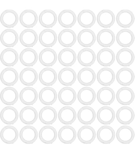 Ipeak - Anelli per tende in metallo, ganci per aste per tende, diametro interno 30 mm, metallo, Argento, 24 x Rings