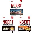 NCERT Text Book + Exemplar Problems - Solutions Fully Solved & Error Free For Class-12 ( Physics + Chemistry + Biology ) Set Of 3 Books