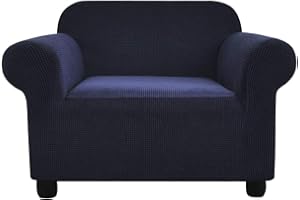 ‎ARGSTAR Argstar Sesselbezug, Jacquard Elastische Stretch Spandex Sofabezug, 1-Sitzer, Marineblau, 76-109 cm, waschbar