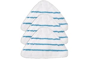 Haliya Panni Lavabili per Black & Decker BHSM1615DAM-QS, FSM1616, FSM1605, FSM 1630, FSMP20, FSMH1321JMD, FSMH13151SM, Set di 3 Panni Rettangolari Microfibra per Black & Decker Vaporetto Portatile