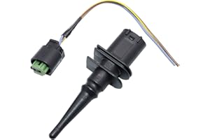 KEJSTED Outside Ambient Air Temperature Sensor & Connector Pigtail Plug 65816905133 65816905050 Compatible with BMW 128i 323i 325i 328i 330Ci 528i 530i 550i M3 M5 M6 X3 X5 X6 Z4 Z8 Mini Cooper