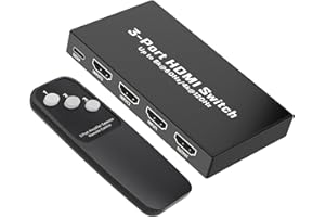 OBCXIN HDMI 2.1 Switch 8k@60hz / 4k@120hz HDMI Splitter 3 en 1 Panneau de Commutation de Sortie Prend en Charge VRR, Dolby Vision, Compatible avec PS5, Xbox, blu-Ray, Lecteur DVD