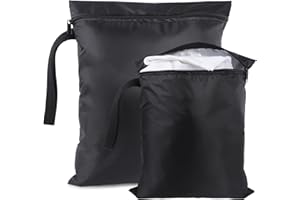 DoocliB 2 Stück Wäsche Beutel Mit Griffen, Wiederverwendbare Beutel wasserdichte Wet Bag, für Badeanzüge, Strandtuch, Sportkleidung