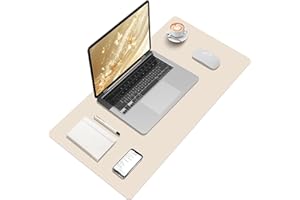 Zindoo Schreibtischunterlage 80x40cm Beige – Wertet Jeden Arbeitsplatz auf, Schützt vor Kratzern & Flecken, Ideal als Mauspad & Schreibunterlage – Rutschfest, Wasserabweisend & Langlebig
