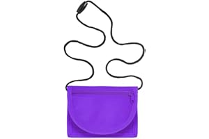 minimutz Kinder Geldbeutel Junge Mädchen | Geldbörse zum Umhängen | Portemonnaie mit Sichtfenster für Busausweis | Brustbeutel zum Schulanfang (lila/Fuchsia)