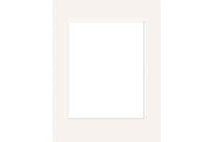 ‎DEHA DESIGN DEHA Design Passepartout Karton 30x40 cm für Bilder im Format 20,5x29,5 cm (DIN A4), Elfenbein