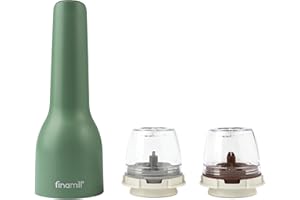 FinaMill GP813437-111SAG USB Spice Grinder Set, Plastic, Sage Green