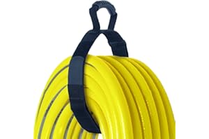 MENG ZHI AO Heavy Duty Pool Vacuum Hose Storage Holder and Organizer Strap Nylon Hook and Loop Hose Holder Hanger with XL Carrying Handle Perfect for Garden Hose Pool Vacuum Hose Garage Tool etc (XXX-LARGE)