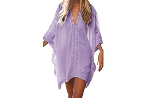 JFAN Camisa Suelto de Bikini Mujer Ropa de Baño Playa Traje de Baño Vestido de Bikini Camisolas y Pareos