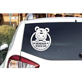 Ms Major Selection Arabada Bebek Var Araba Cam Sticker 24X28Cm