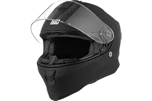 ORIGINE Casco Moto Integral con Visera para Adultos y Niños Homologado ECE (Solid Matt Black,M)