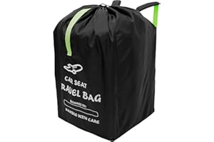 NZWBSHSSP Car Seat Travel Bag Portable Baby Car Seat Cover for Airplane Large Waterproof Gate Check Bag with Drawstring Shoulder Strap for Child Seats Baby Travel Essentials