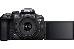 Canon EOS R10 Systemkamera + RF-S 18-45mm F4.5-6.3 is STM Zoomobjektiv (24.2 MP, 4K Videokamera, APS-C Sensor, Kamera mit Deep Learning AF II, STM, WLAN, Bluetooth, ideal für Content Creator)