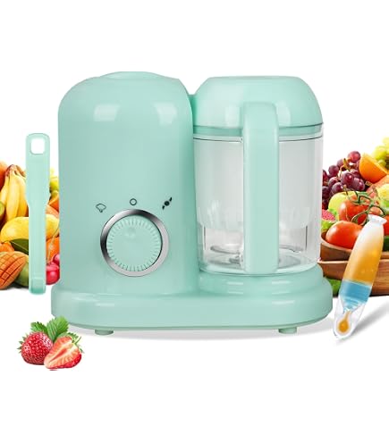 HOAPIN Robot Cuiseur Bébé 4-en-1 – Cuisson Vapeur, Mixage, Stérilisation – Préparation Saine Facile