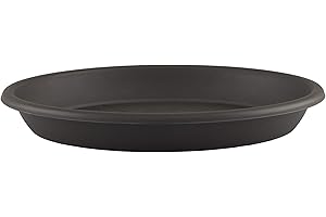 Artevasi Plastique Soucoupe Ronde pour Pot de Fleurs 40cm Couleur Anthracite