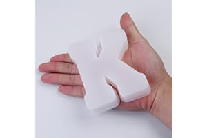 Epoda Stampi in silicone epossidico, lettere dell'alfabeto in resina epossidica, forma lettera K in silicone