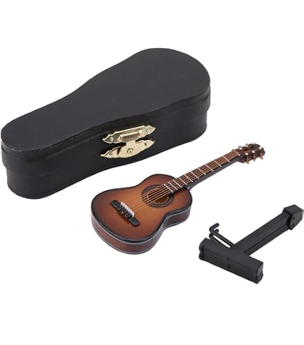 Mini Guitarra David Gilmour Black Strat Replica 1:4 Con Estuche Rígido Y Soporte – Coleccionable De 27 Cm