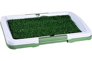 ADASP Bacs à litière pour Chien Portable Potty Trainer Tapis de Salle de Bain en Gazon Artificiel pour Chiots et Petits Animaux domestiques avec résistance à la piqûre de Plateau