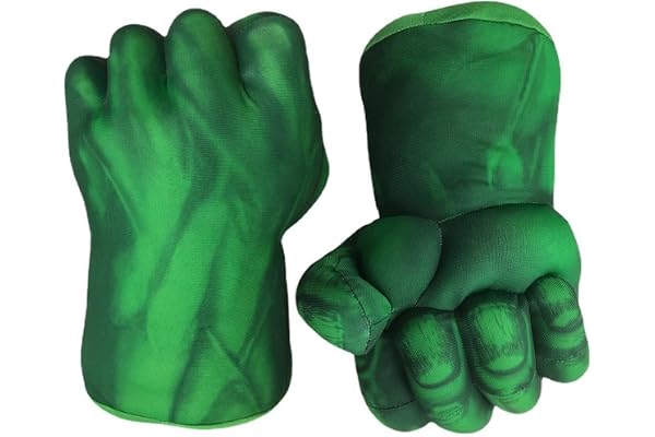 UrMsun Superhjä handhandskar barn cosplay kostymer knytnävar, stor mjuk plysch hjä nävar, cosplay halloween, rollspel present till födelsedag, jul för pojkar barn