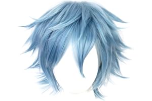 OSIAS Peluca Cosplay Anime, Peluca Fiesta Halloween, Redecilla Gratis(Shigaraki Tomura)