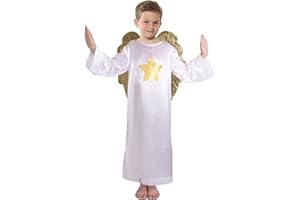 A2Z 4 Kids Boys Nativity Angel Costume Christmas Outfit Premium Soft Feel Xmas School Play Fancy Dress Attire for Kids Age 3-14 Years