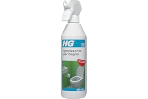 HG Sanitary Area Cleaner Detergente Spray con Formula Igienica ed una Fresca Profumazione per la Pulizia del Bagno, WC, Doccia, Lavelli e Bidet, 500 ml