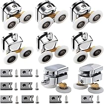 YUANQIAN Lot De 4 Rouleaux De Rechange Pour Porte De Douche Rainurée En